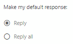 Reply Setting